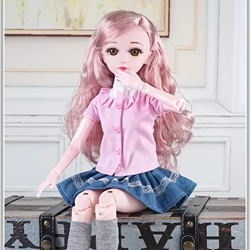 16 Jointed BJD SD Doll Exquisite Girl 24" 60Cm Dolls Valentine's Gift Toy Action Figure   Makeup   Accessory