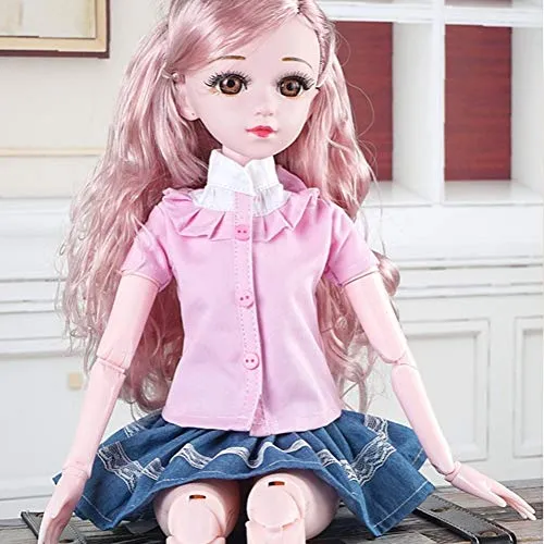 16 Jointed BJD SD Doll Exquisite Girl 24" 60Cm Dolls Valentine's Gift Toy Action Figure   Makeup   Accessory