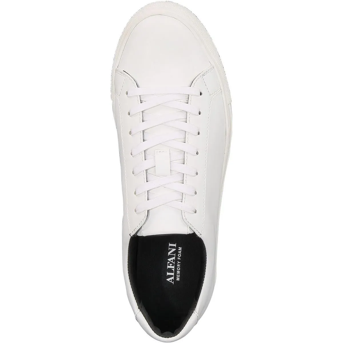 Alfani Mens Grayson Faux Leather Lifestyle Casual And Fashion Sneakers