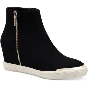 Alfani Womens Aivah Microsuede Double Zipper Casual and Fashion Sneakers