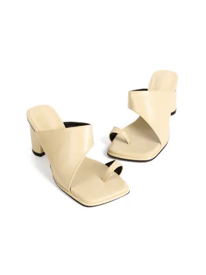 AR-3308 Flip-flop Middle Heeled Mules