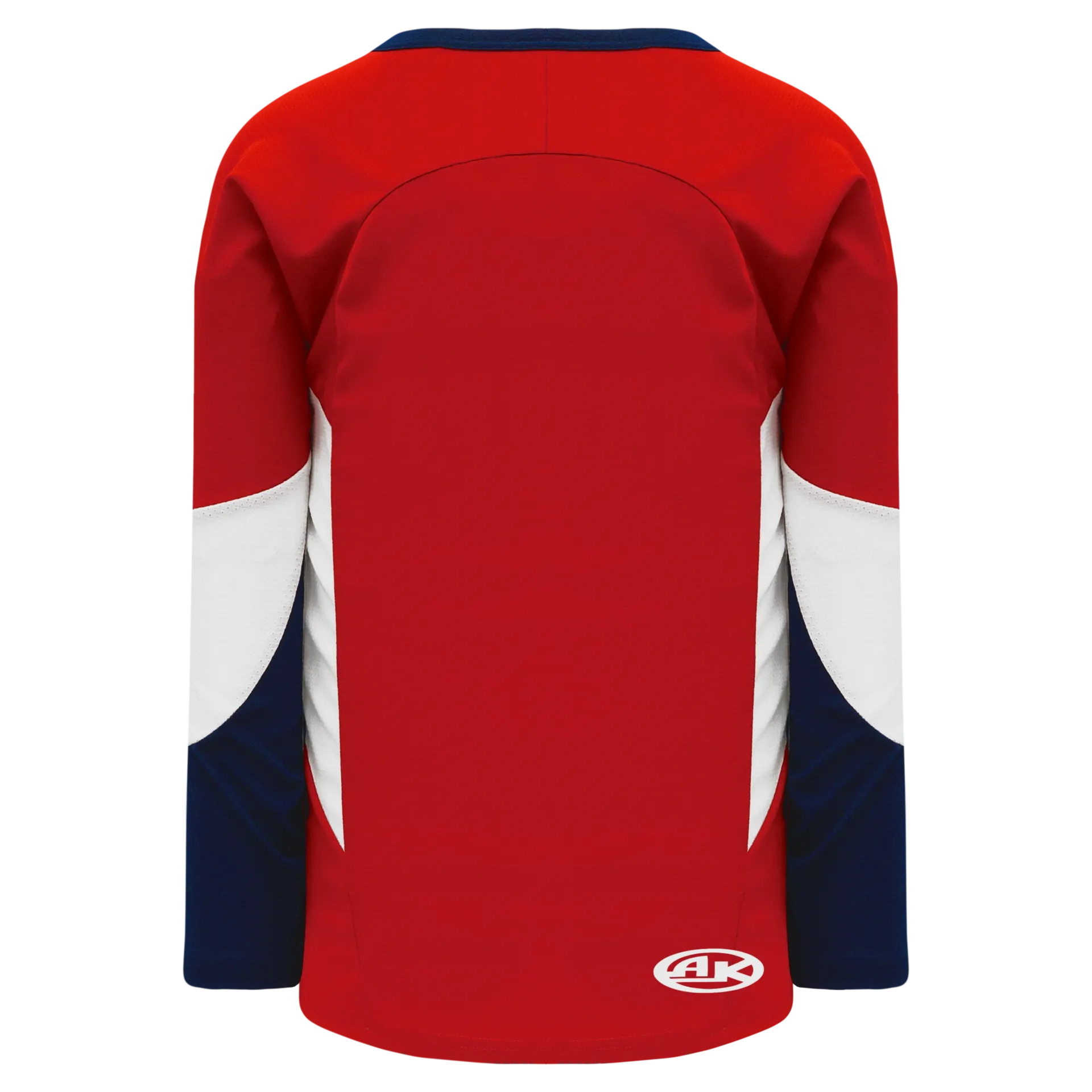 Athletic Knit (AK) H6600A-471 Adult Red/Navy/White League Hockey Jersey
