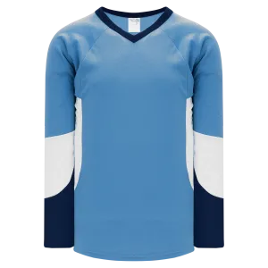 Athletic Knit (AK) H6600A-475 Adult Sky Blue/Navy/White League Hockey Jersey