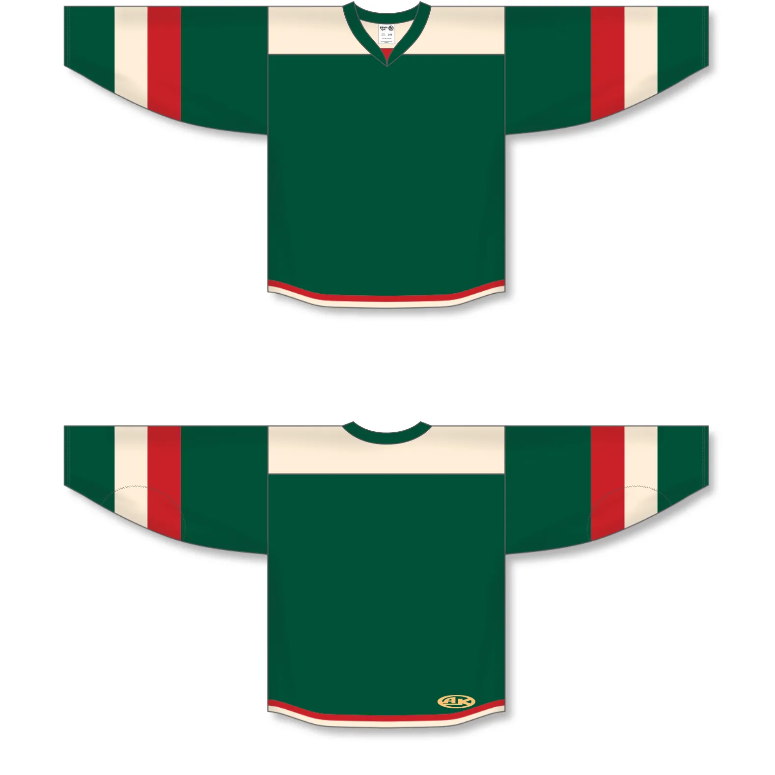 Athletic Knit (AK) H7400Y-277 Youth Dark Green Select Hockey Jersey