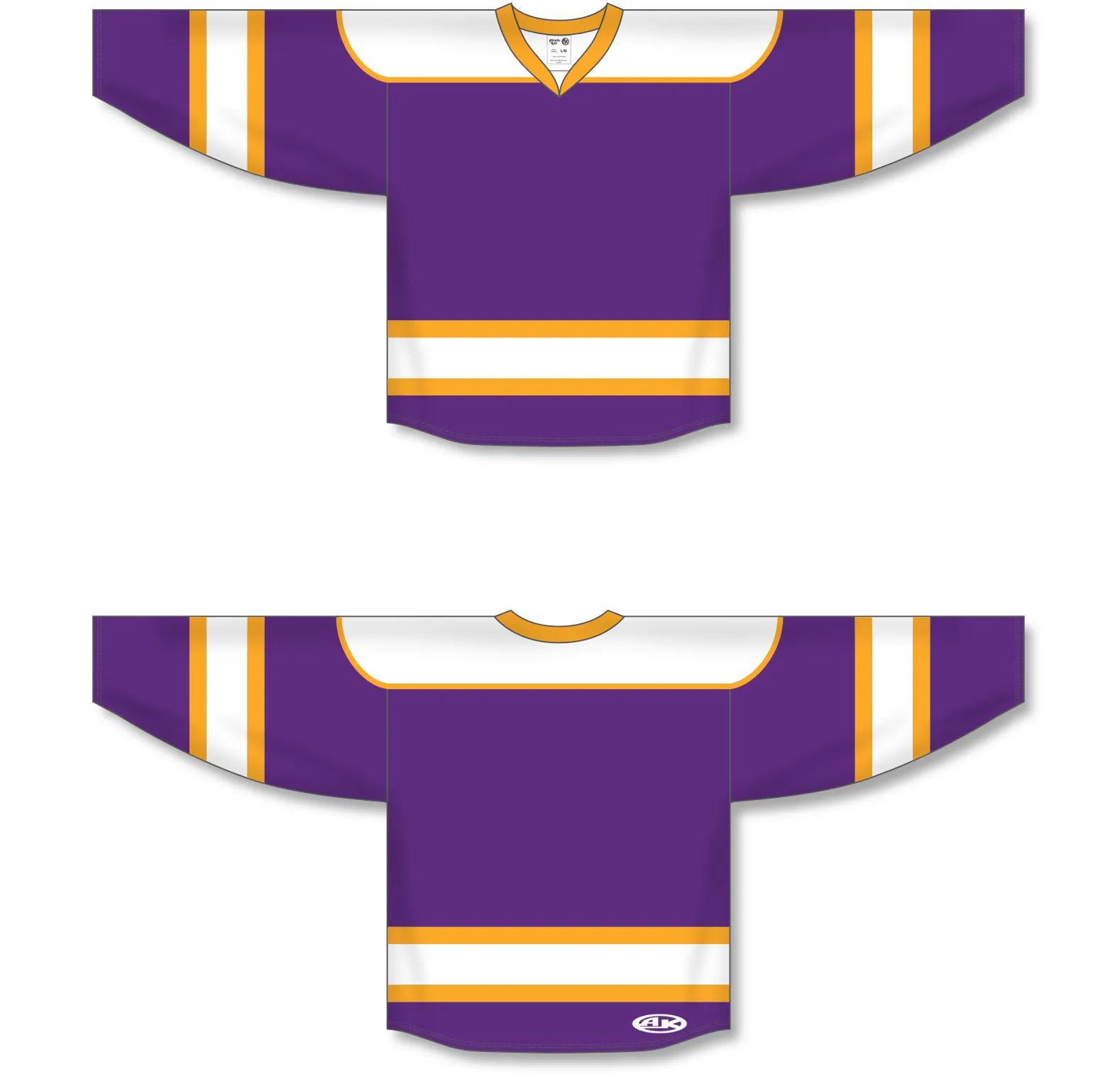 Athletic Knit (AK) H7500Y-441 Youth Purple Select Hockey Jersey