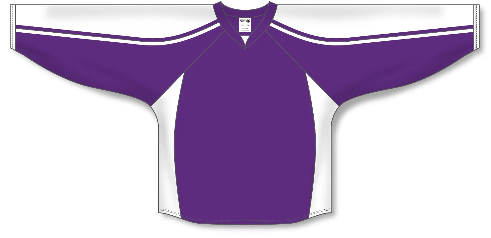 Athletic Knit (AK) H7600A-220 Adult Purple/White Select Hockey Jersey