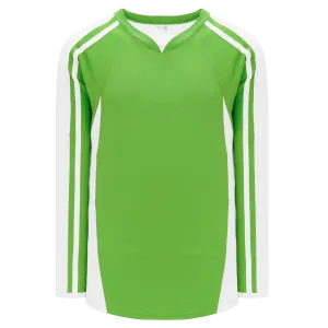 Athletic Knit (AK) H7600A-271 Adult Lime Green/White Select Hockey Jersey