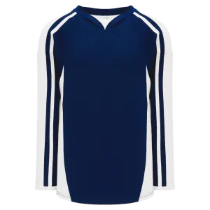 Athletic Knit (AK) H7600Y-216 Youth Navy/White Select Hockey Jersey