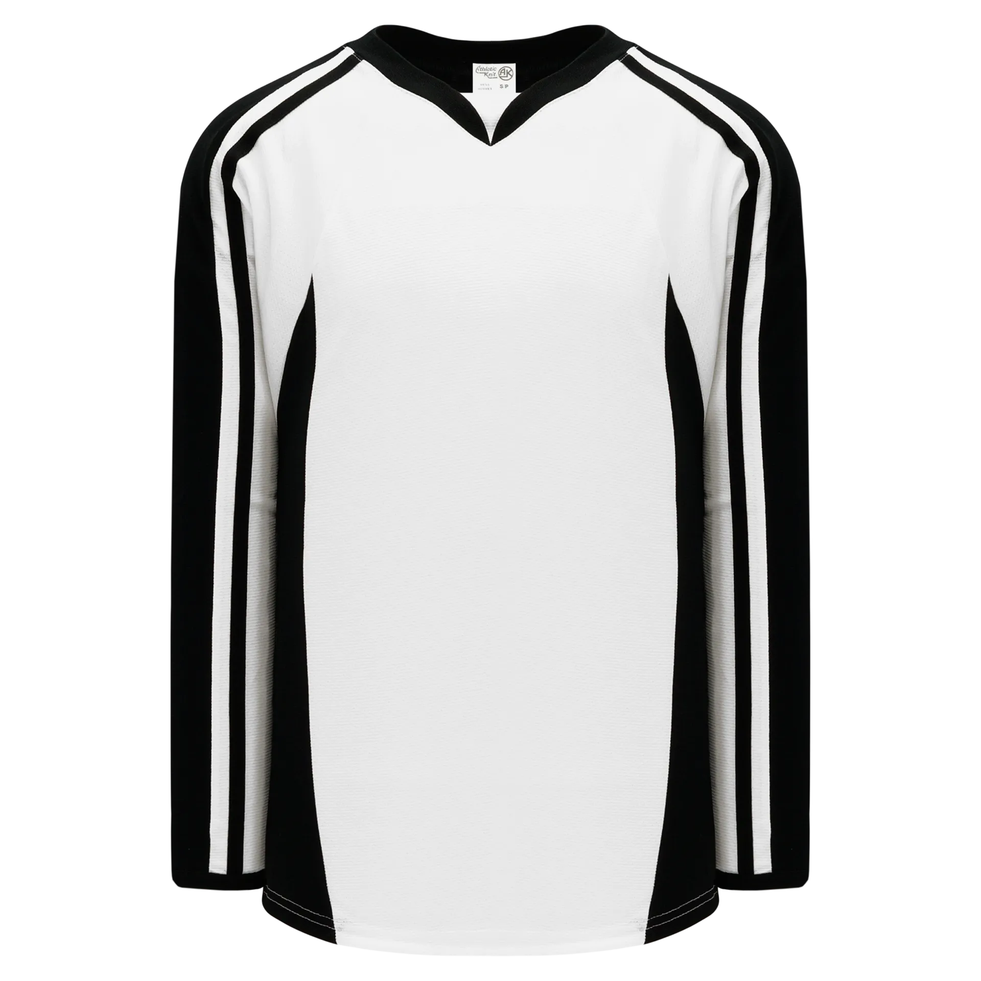 Athletic Knit (AK) H7600Y-222 Youth White/Black Select Hockey Jersey