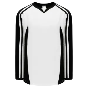 Athletic Knit (AK) H7600Y-222 Youth White/Black Select Hockey Jersey