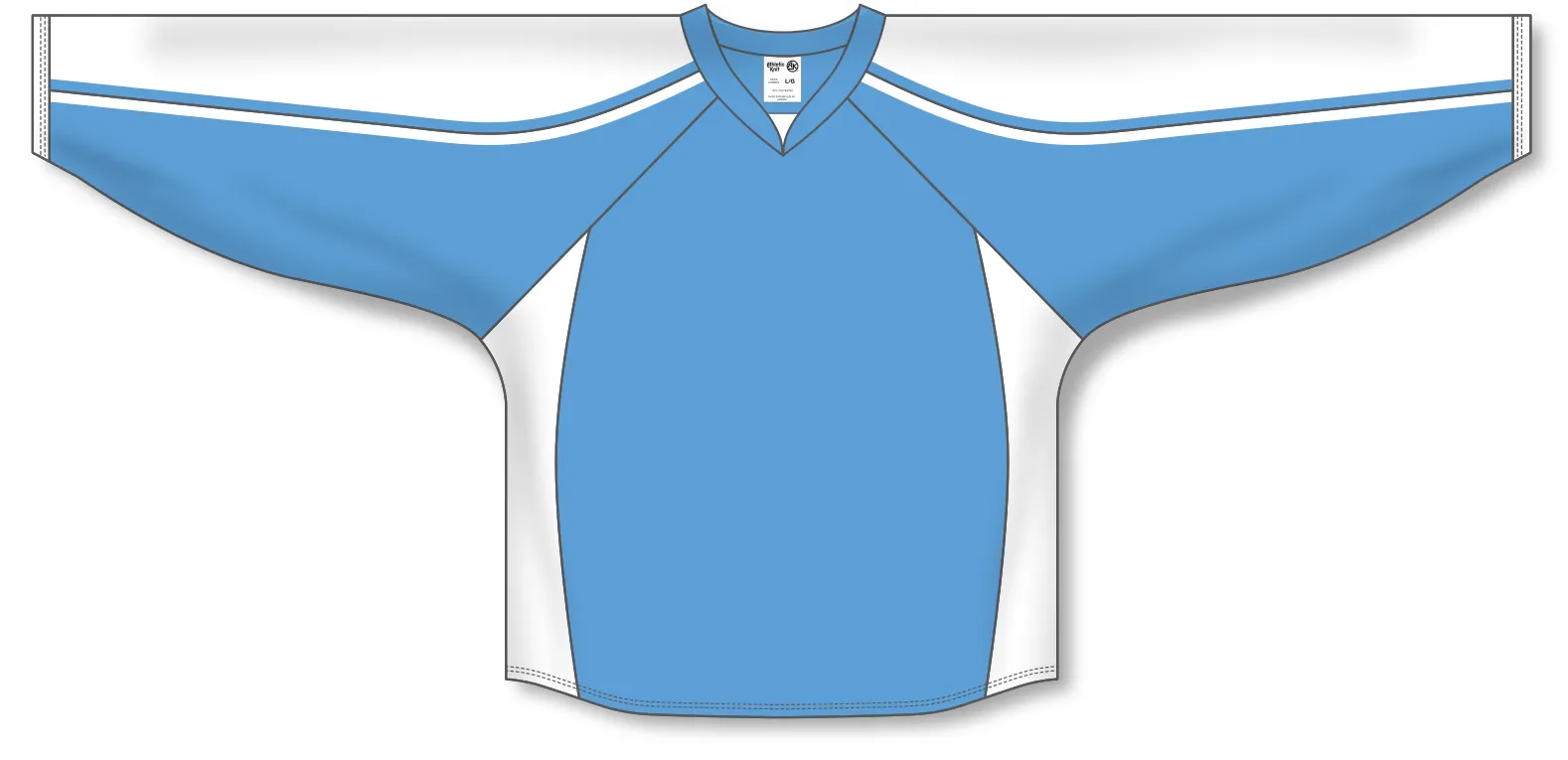 Athletic Knit (AK) H7600Y-227 Youth Sky Blue/White Select Hockey Jersey