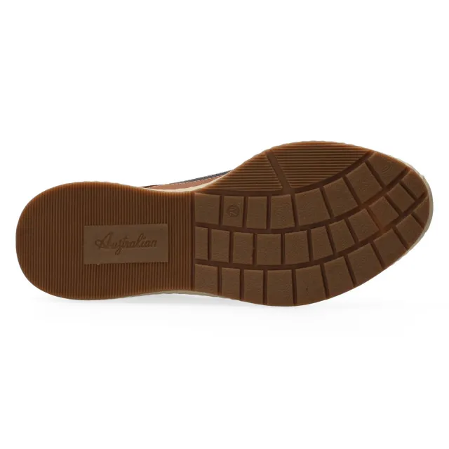 Australian Footwear Hatchback leather/nubuck 15.1607.01-df6 cognac-blue 3175