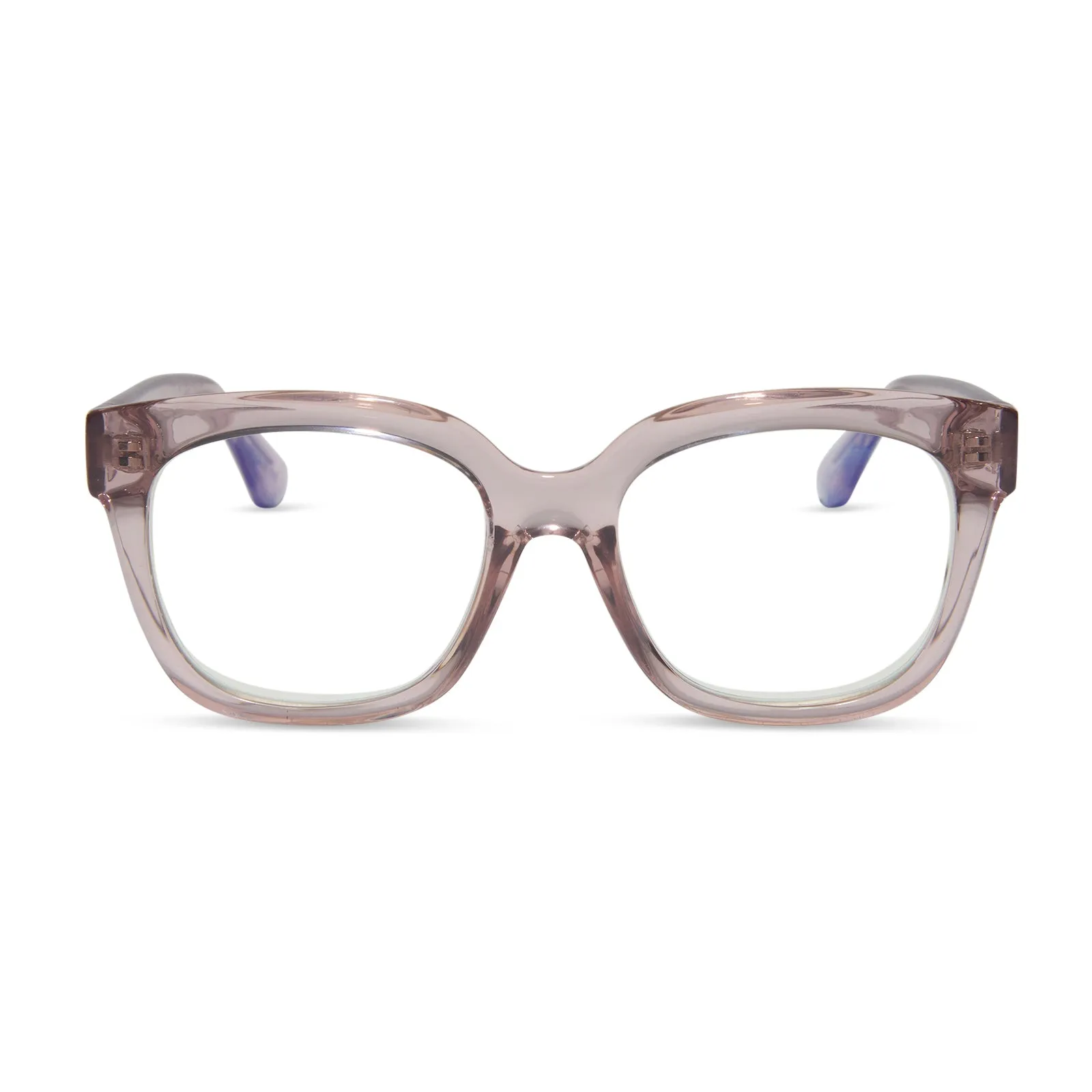 AVA - LIGHT PINK CRYSTAL   BLUE LIGHT READERS