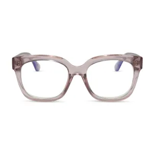 AVA - LIGHT PINK CRYSTAL   BLUE LIGHT READERS