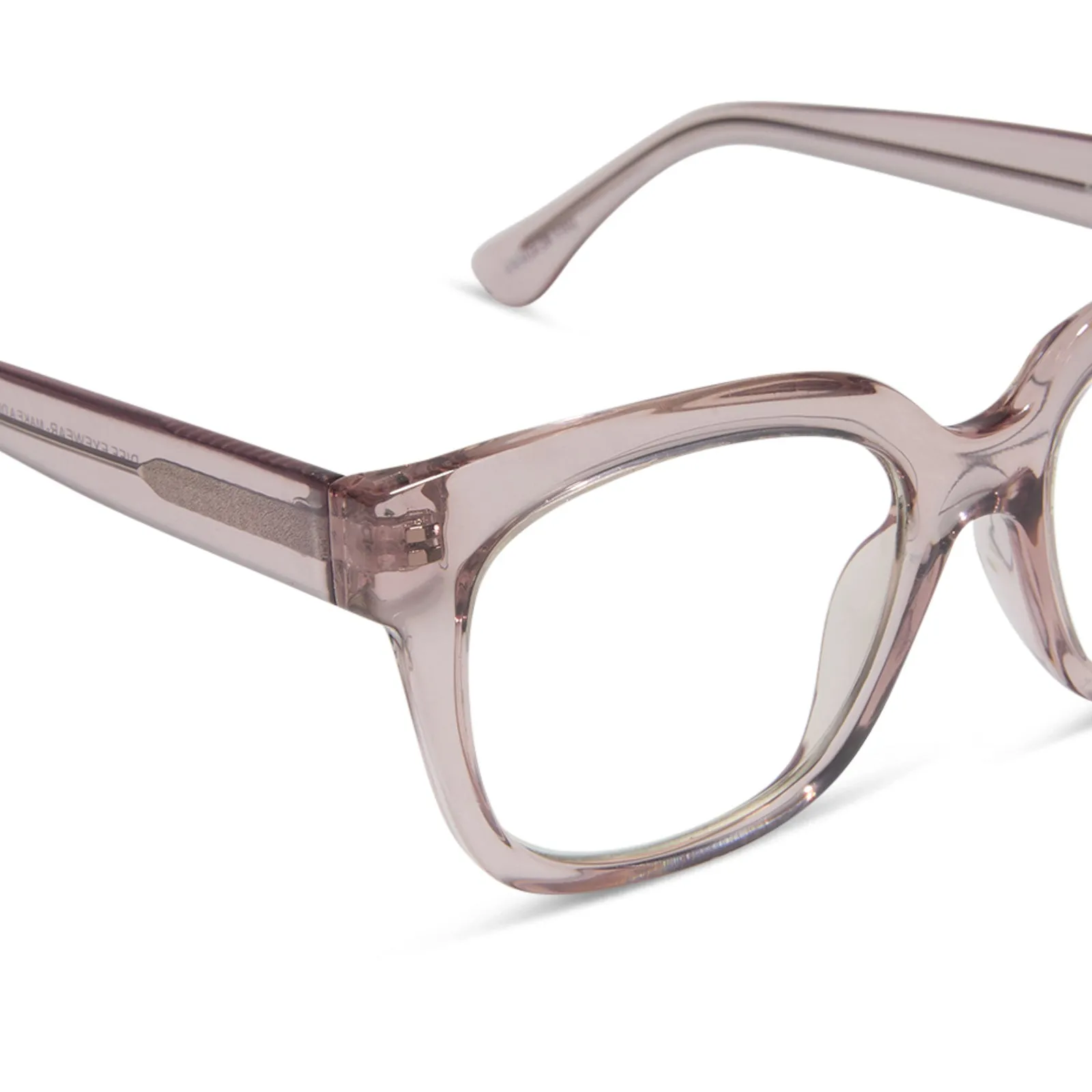 AVA - LIGHT PINK CRYSTAL   BLUE LIGHT READERS