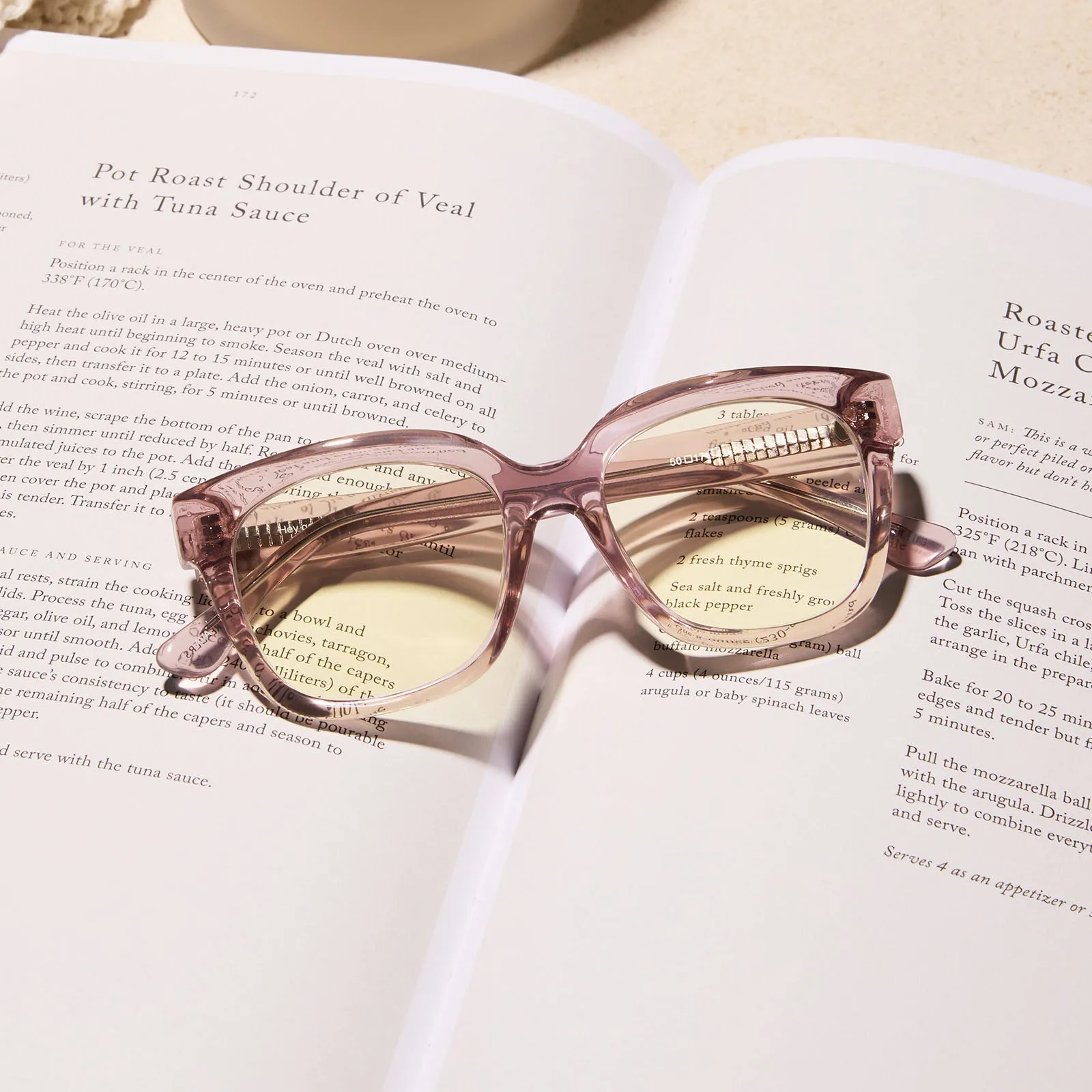 AVA - LIGHT PINK CRYSTAL   BLUE LIGHT READERS