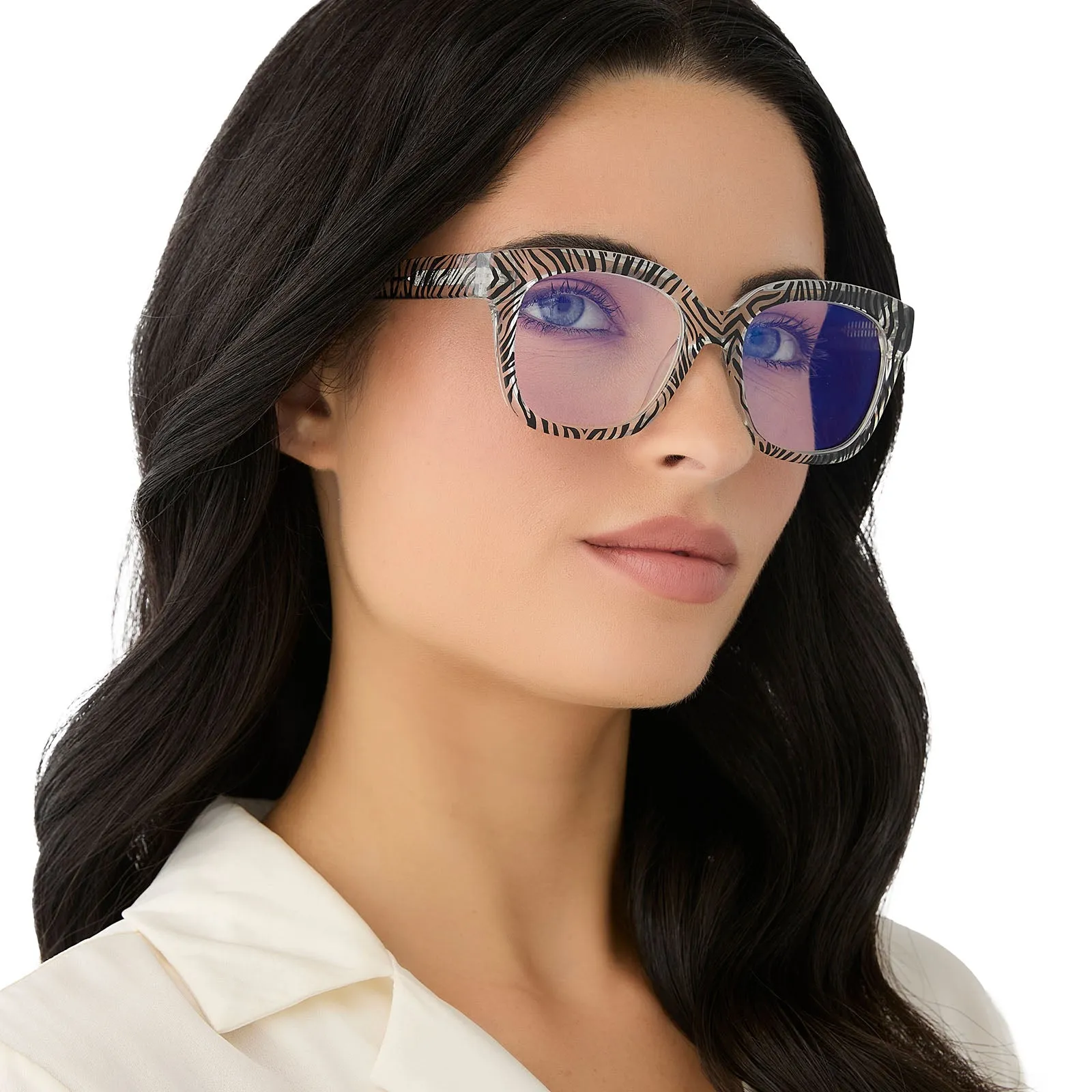 AVA - ZEBRA   BLUE LIGHT READERS