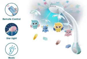 Baby Night Light Projector & Bed Bell Mobile