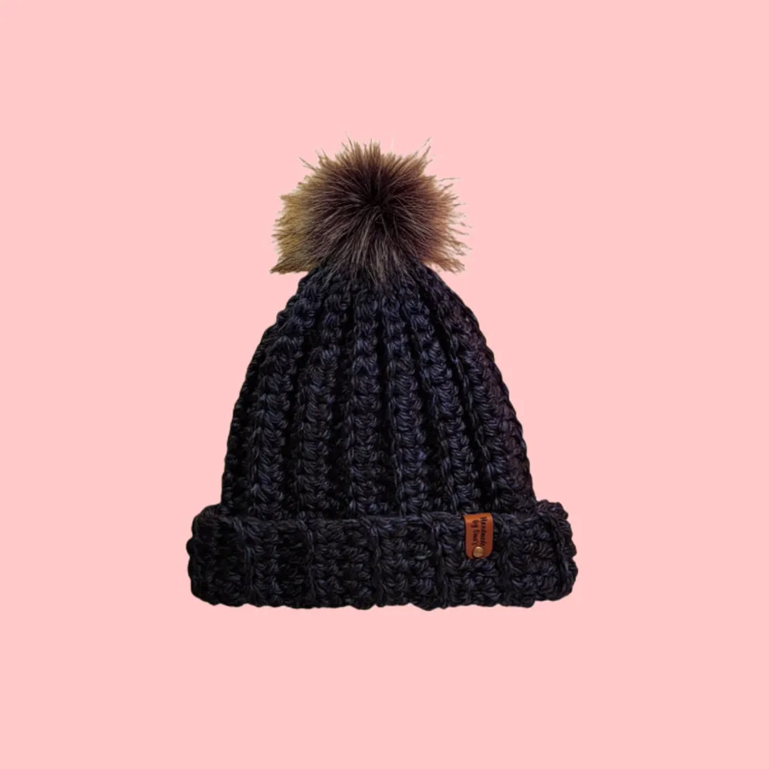 Beanie Chunky Style Yarn Milwaukee Midnight Blue