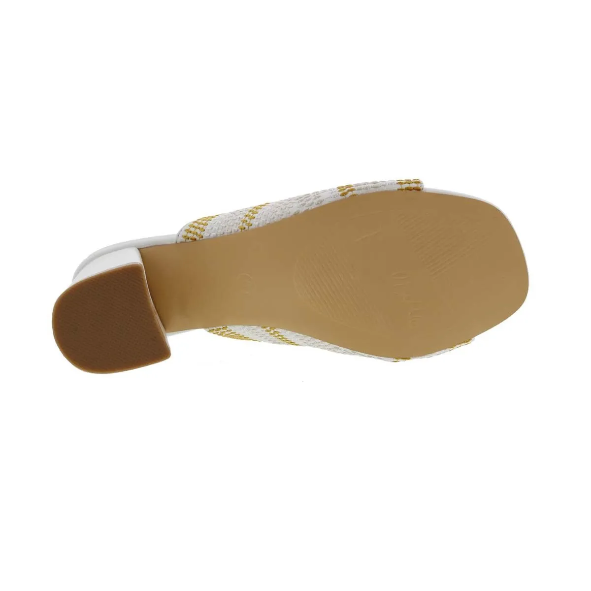 Bellini Faint Women Sandal In White/yellow Woven