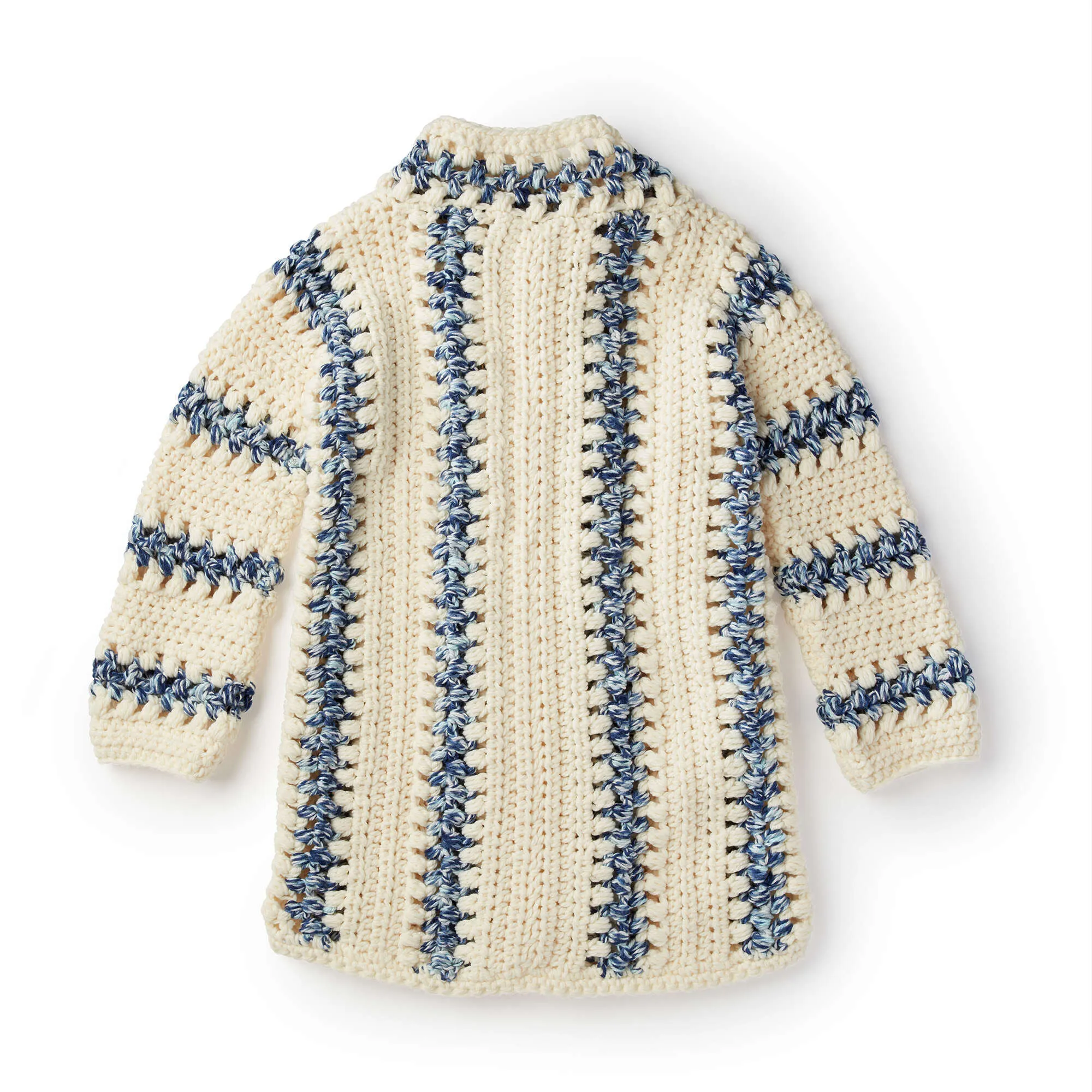 Bernat Running Lines Crochet Jacket