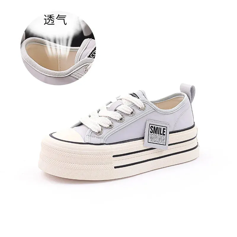 binfenxie  -  Canvas Shoes Women Spring Summer Casual Walking Platforms Vulcanized Shoes Ladies Fashion Chunky Sneakers Zapatos Para Mujer