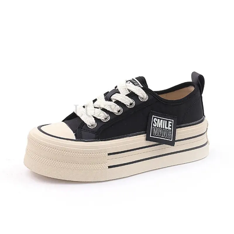 binfenxie  -  Canvas Shoes Women Spring Summer Casual Walking Platforms Vulcanized Shoes Ladies Fashion Chunky Sneakers Zapatos Para Mujer