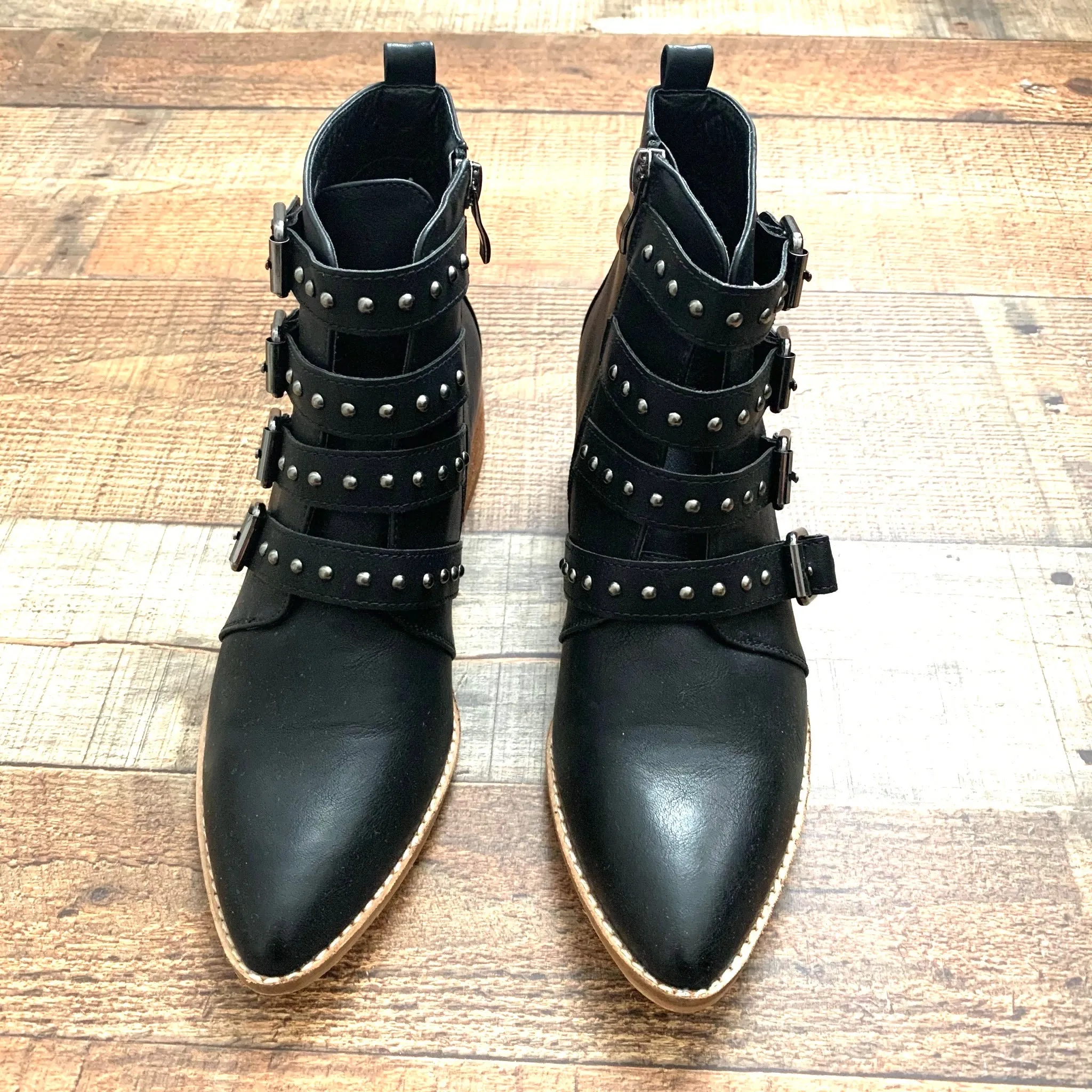 CCOCCI Black Stud Buckle Booties- Size 7.5 (Great Condition)