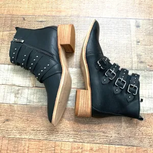 CCOCCI Black Stud Buckle Booties- Size 7.5 (Great Condition)