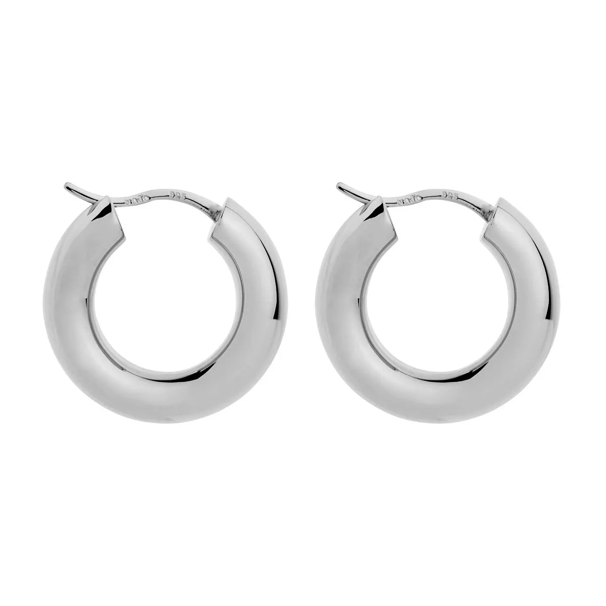 Cocoon Silver Hoop Earring