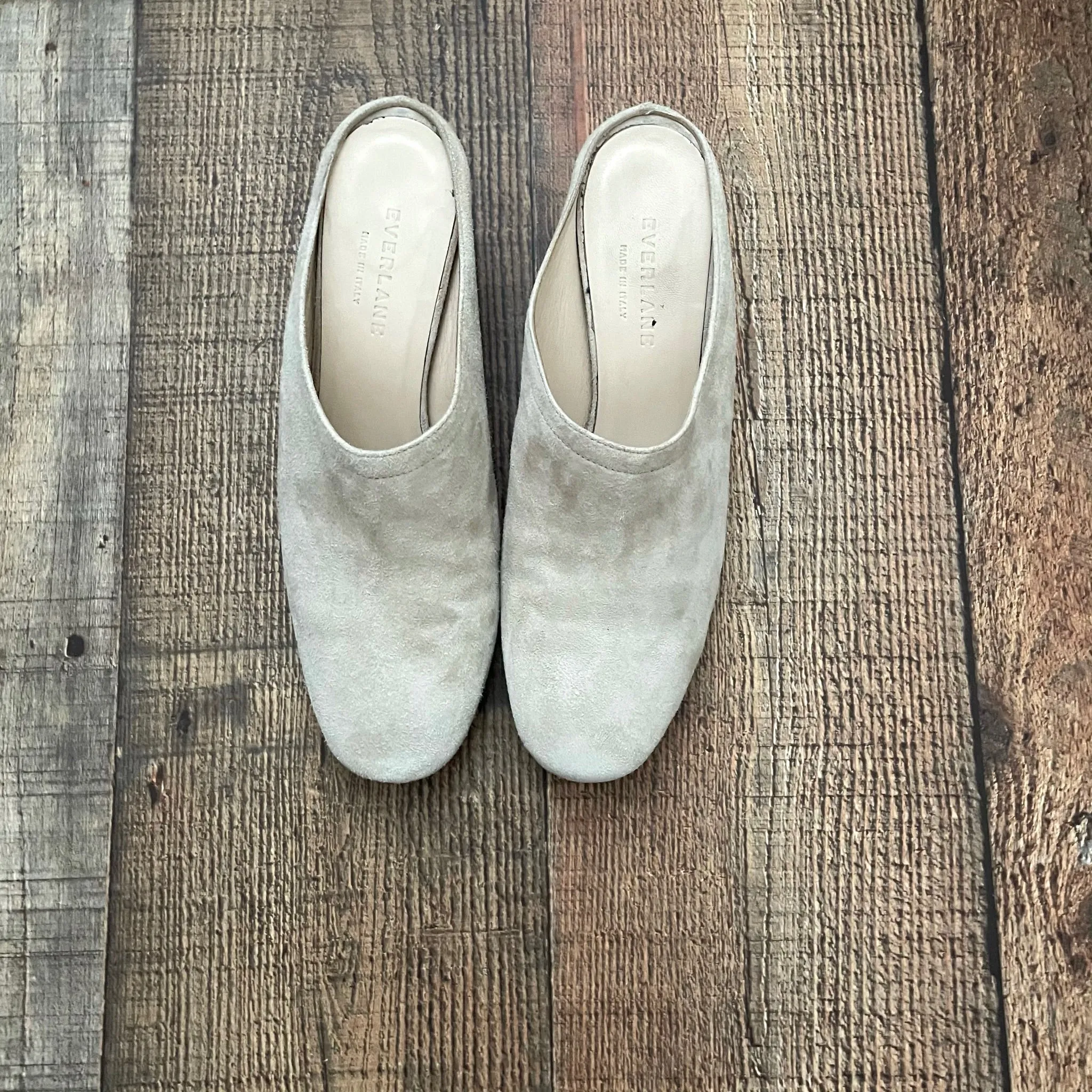 Everlane Bisque Suede Mule- Size 6