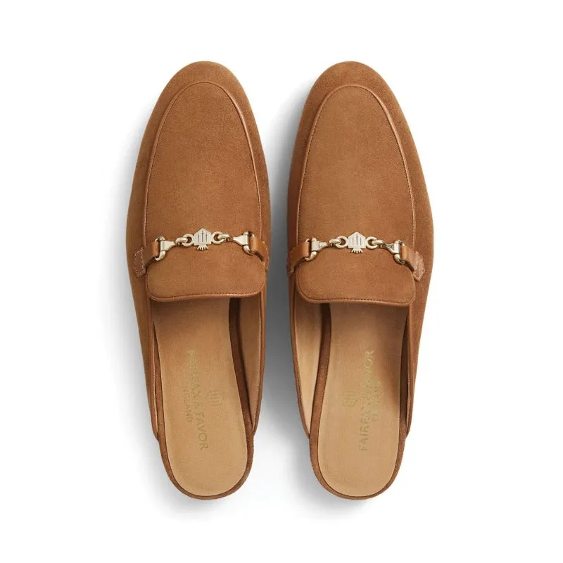Fairfax & Favor Tuddenham Ladies Suede Mule - Tan