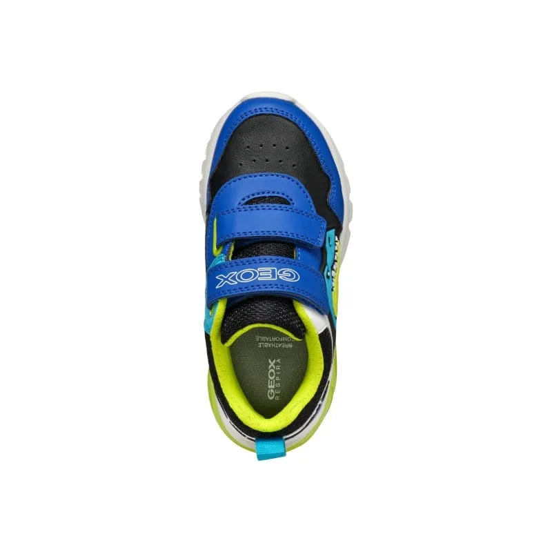 Geox Boys Junior Blue Dinosaur Runner - J46LBA