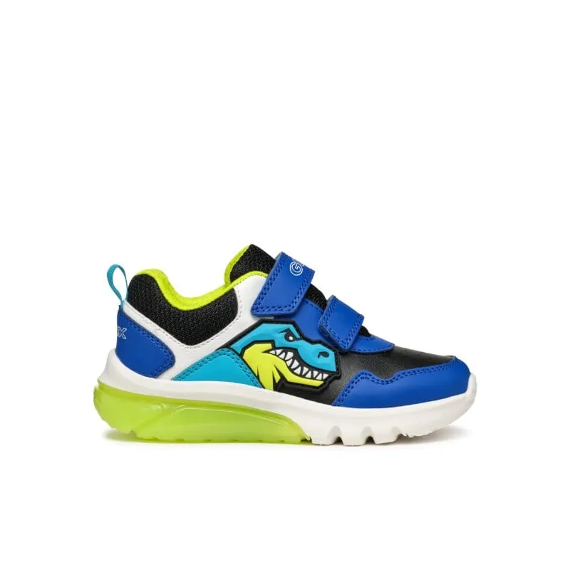 Geox Boys Junior Blue Dinosaur Runner - J46LBA