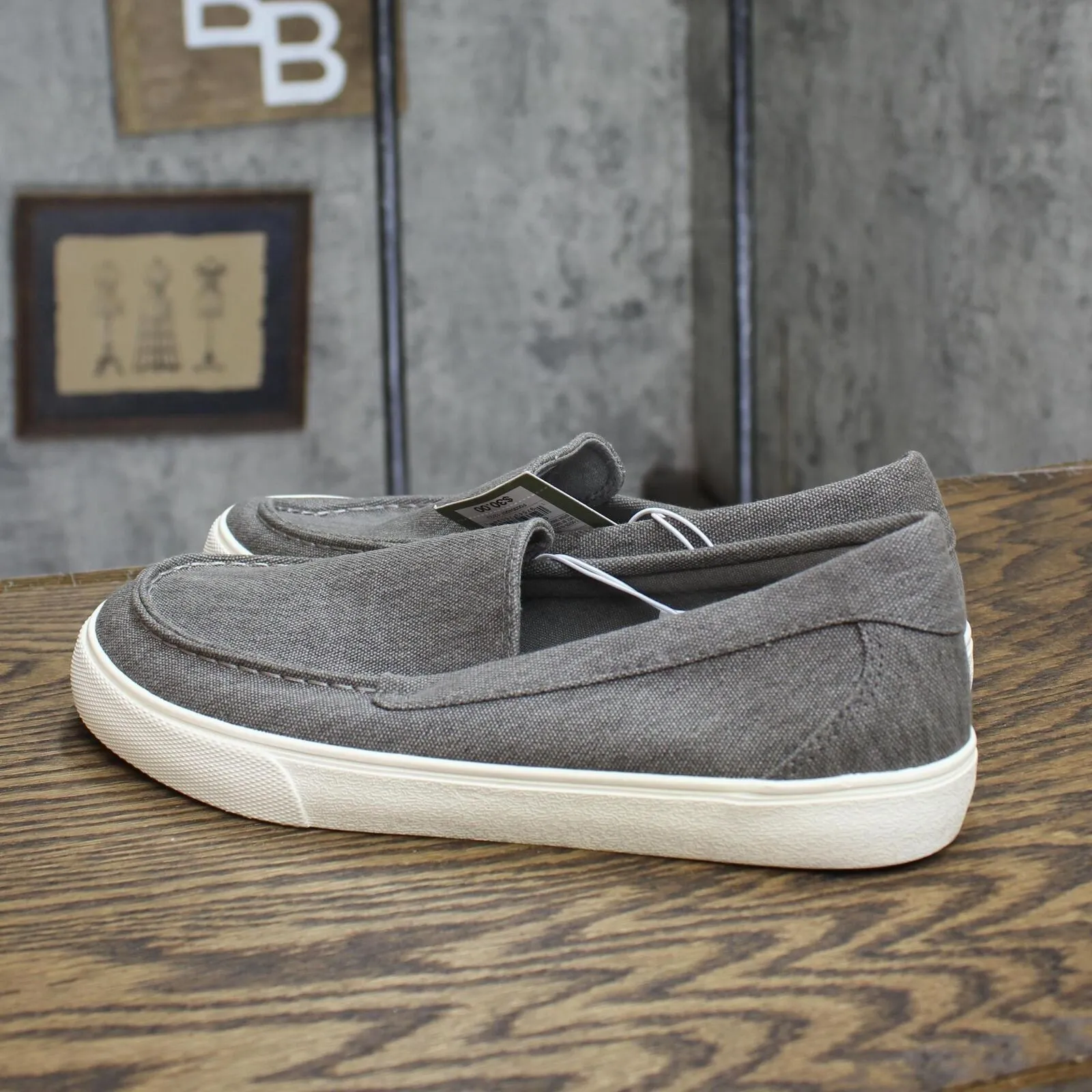 Goodfellow & Co Mens Gabe Canvas Sneakers 89470792 Gray 7