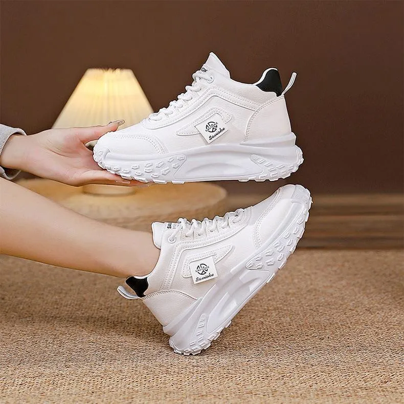 Heightening Chunky Lace Up Sneakers