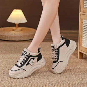 Heightening Chunky Lace Up Sneakers