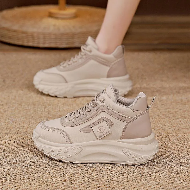 Heightening Chunky Lace Up Sneakers