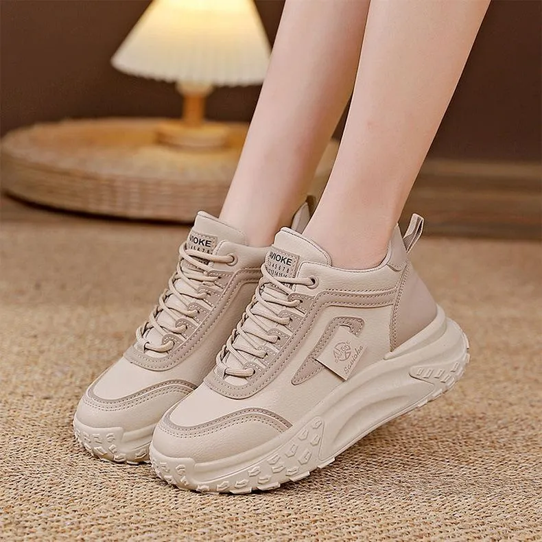Heightening Chunky Lace Up Sneakers