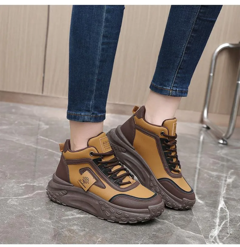 Heightening Chunky Lace Up Sneakers