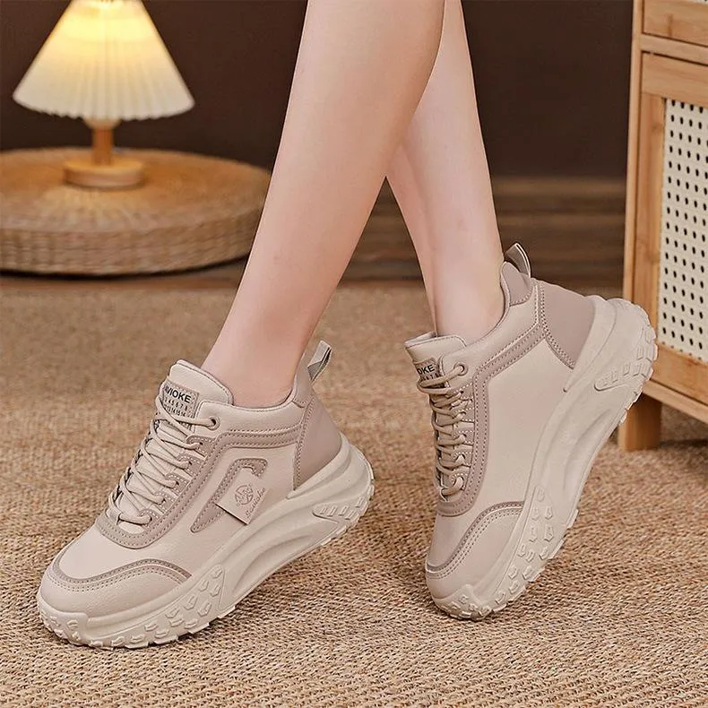Heightening Chunky Lace Up Sneakers
