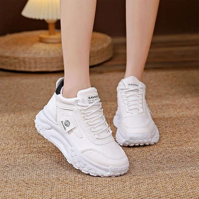 Heightening Chunky Lace Up Sneakers