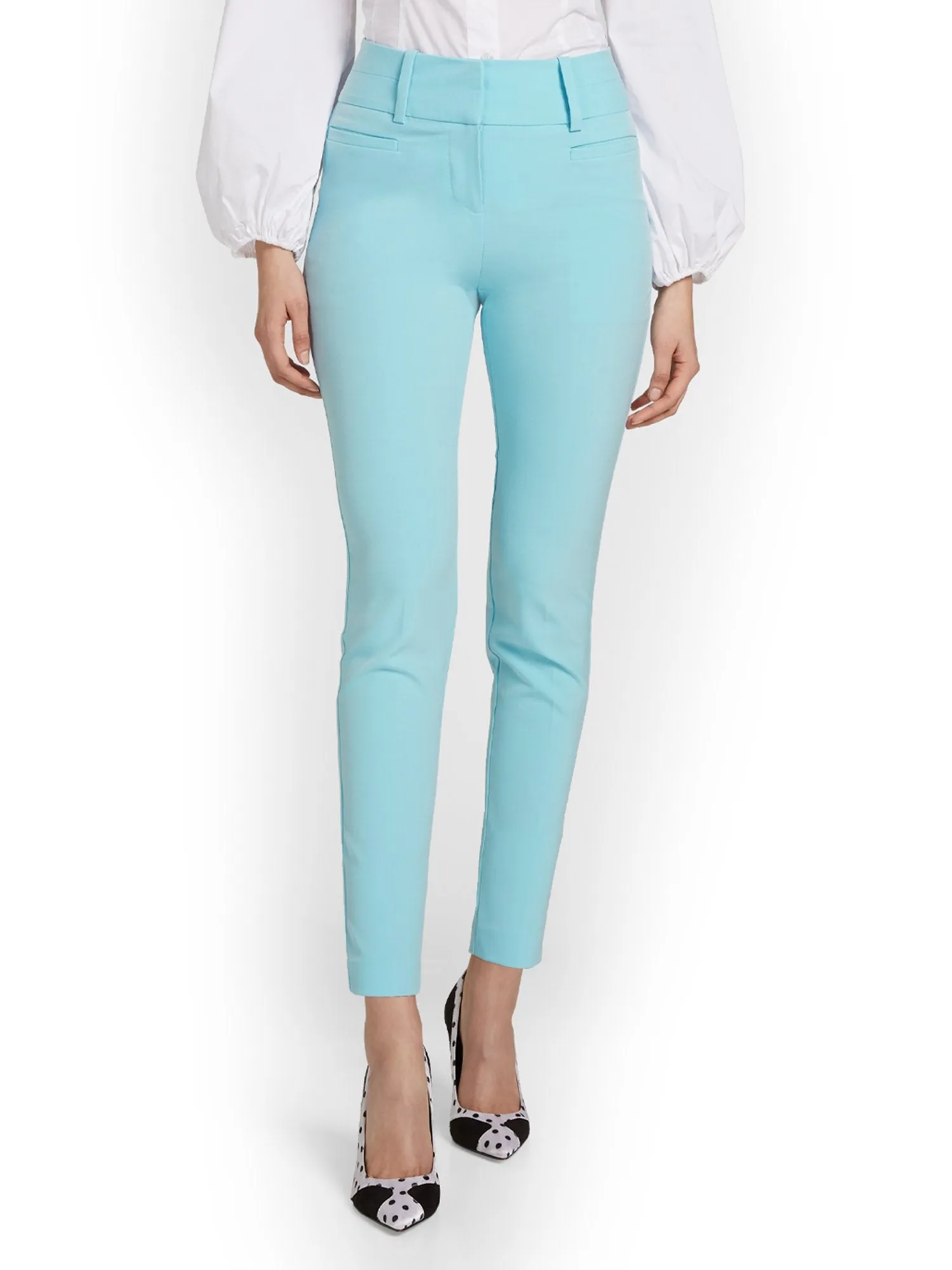 High-Waisted Modern Fit Ankle Pant - Essential Stretch