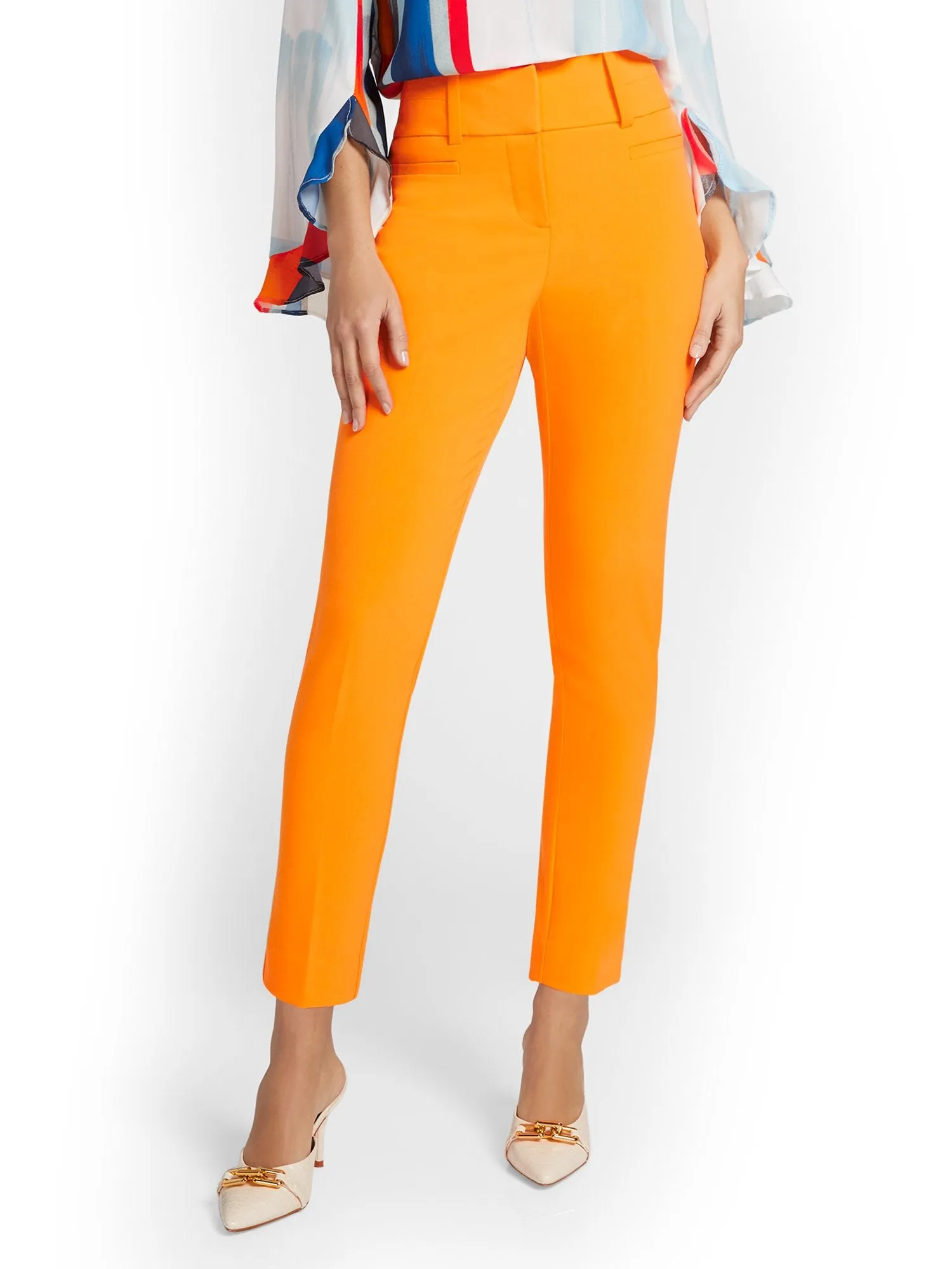 High-Waisted Modern Fit Ankle Pant - Essential Stretch