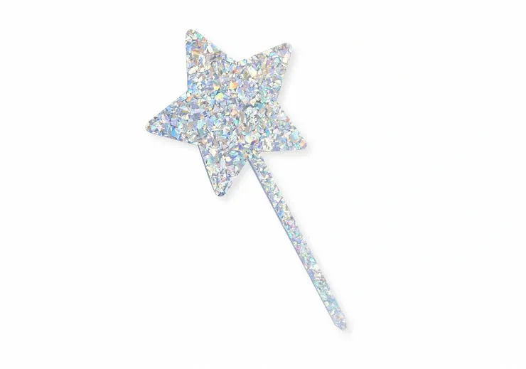 Iridescent Star Cake Topper