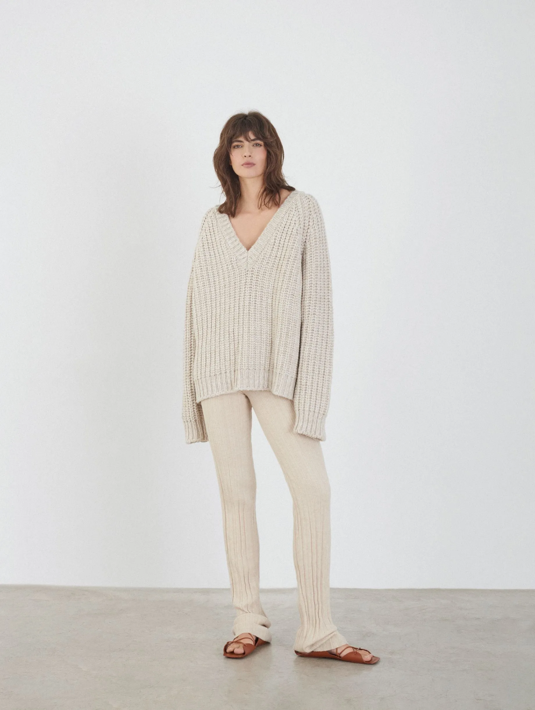 Jersey Cashmere knitted chunky