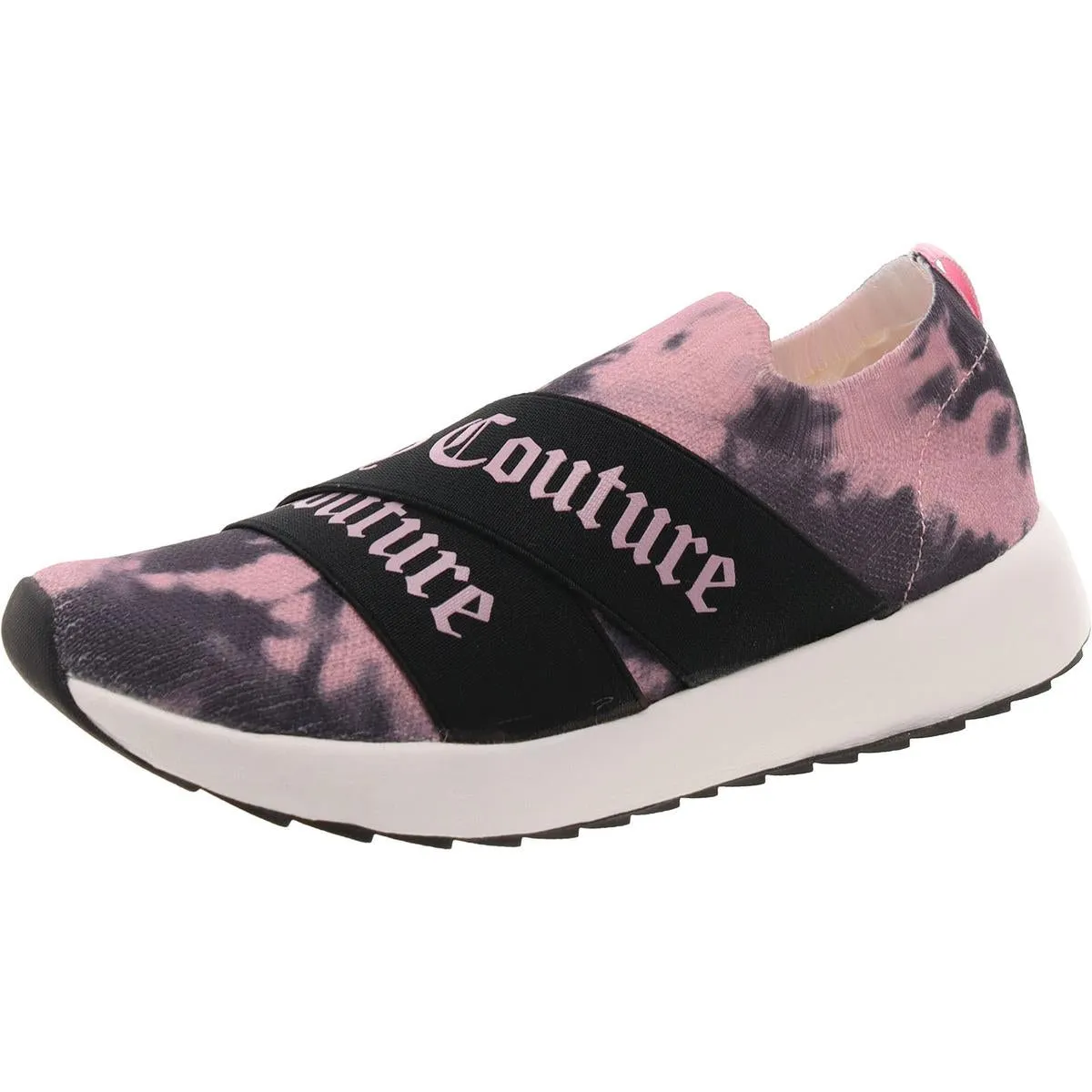 Juicy Couture Womens Annouce Knit Laceless Slip-On Sneakers