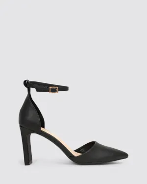 KITRA HEELS BLACK SMOOTH