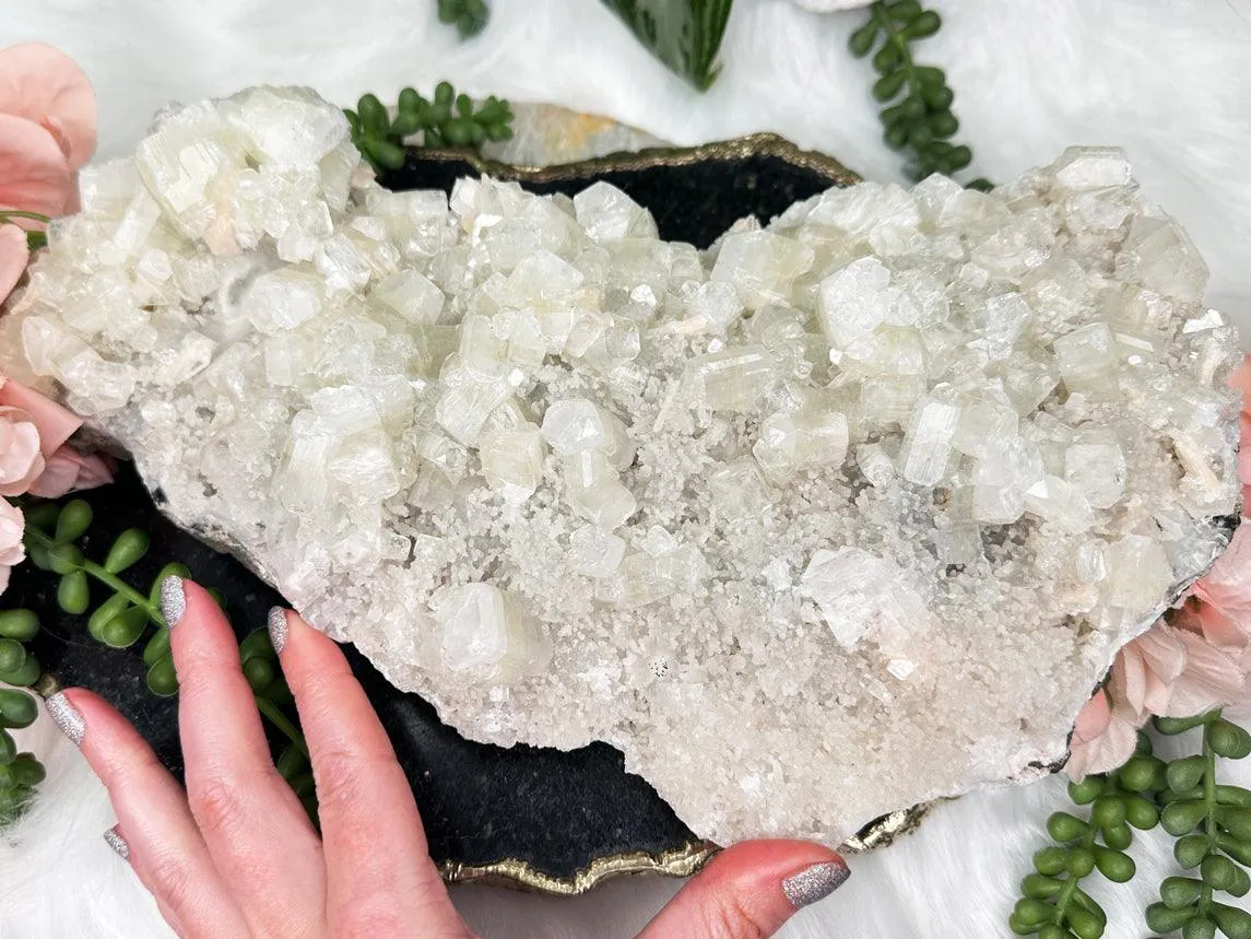 Large Green Apophyllite Stilbite