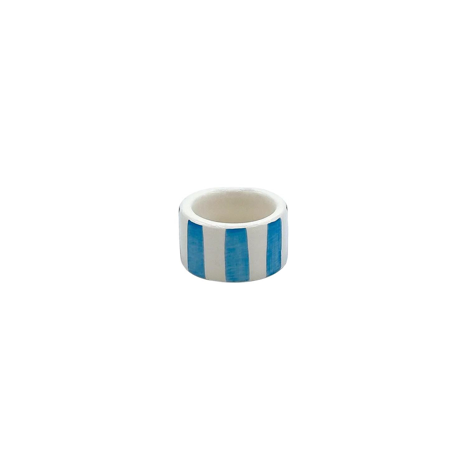 Light Blue Stripes Napkin Ring